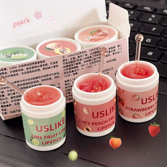 Strawberry Ice Cream Lip Mask Set for Moisturized, Smooth Lips