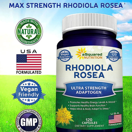Rhodiola Maximum Strength & Black Pepper Supplement
